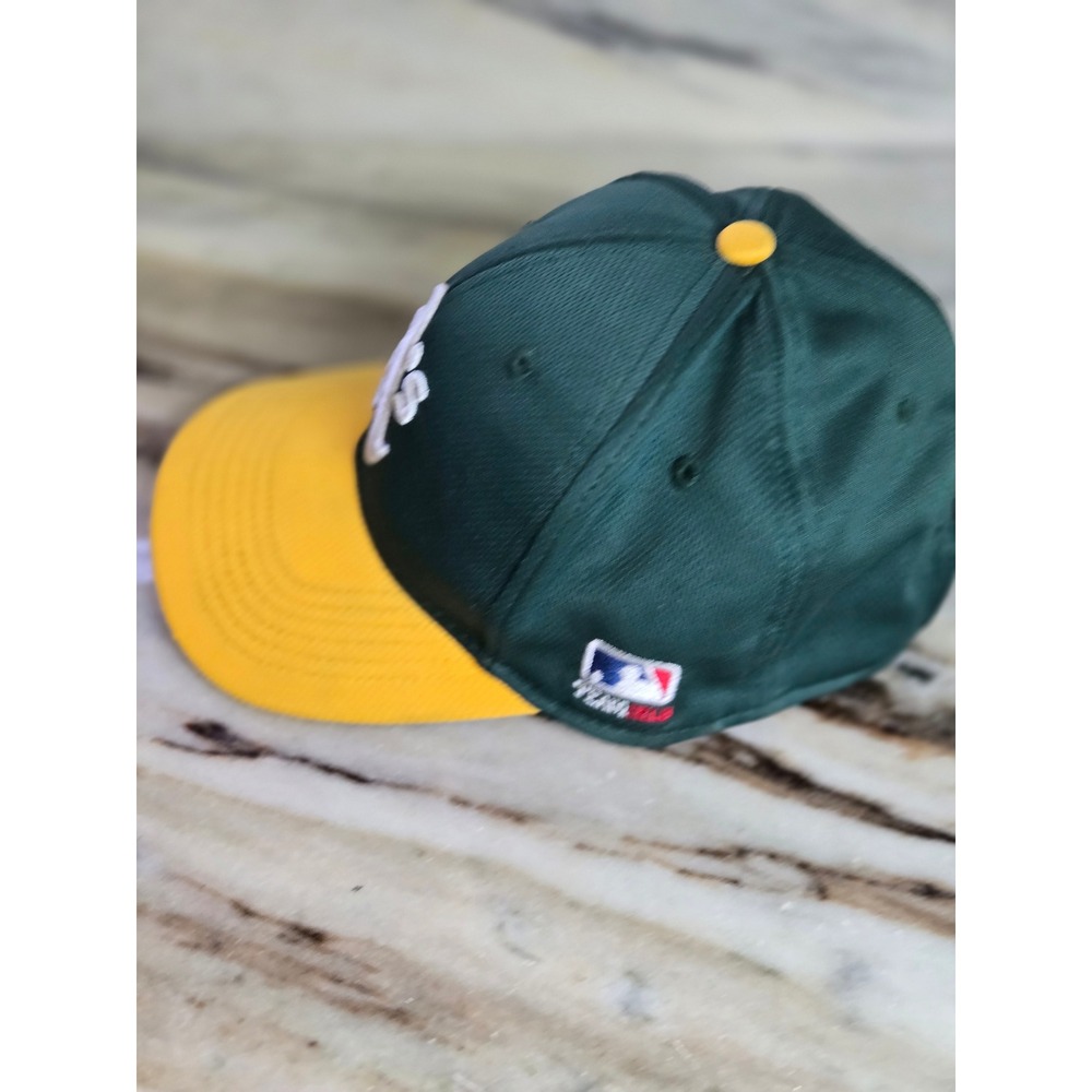 OC‎ Sports Oakland Athletics Youth Baseball Cap Green Gold MLB Adjustable Hat - Picture 3 of 9